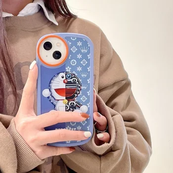 Дораэмон Crtani Torbica za mobilni telefon s uzorkom šivanja Anime Torbica za telefon IPhone13pro 13 12promax 12 X XS Par Silikonska Ljuska