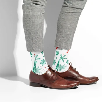 Božić je sreća Duge Čarape, Darove za dječake i djevojčice Zimske čarape Unisex Pop Modni zabavne Харадзюку Slatka Tople čarape Скарпетки