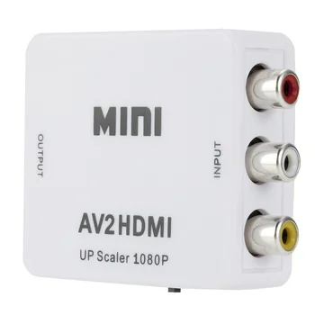 AV NA HDMI kompatibilnim RCA AV/CVSB L/R Video na HDMI kompatibilnim AV-масштабирующему adapterom HD Video Converter Box 1080P Podrška NTSC PAL