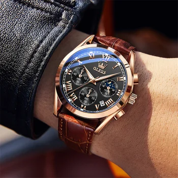 Montre Homme 2021 Modne muške kvarcni sat je Vodootporan ručni sat Muške Luksuzne marke kožne narukvice satovi za muškarce reloj hombre