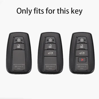 Torbica za privjesak za ključeve vozila Kvalitetan Soft TPU za Toyota CHR C-HR Camry Prius Prado 2016 - 2018 2 3 Gumb Torbica za daljinski ključ