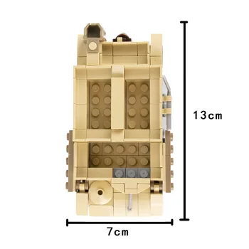 1 Compl. Gradivni Blokovi Automobil Bren Gun Carrier Mini-Cigle Figurice Vojnika Darove WW2 Multi-Star Automobil Edukativne igračke
