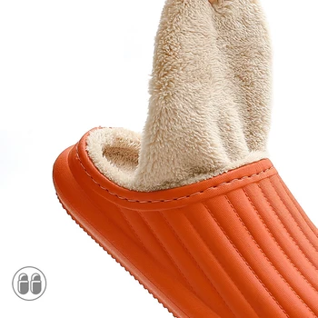 Ženske zimske klompe Kućne tople papuče Kratke pliš cipele Muška osnovna pamučnim cipele Vodootporne injekcije EVA 2021 Novi dolazak