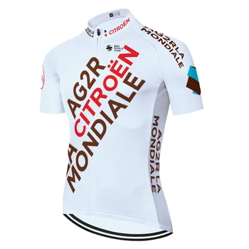 Mike tima AG2R Lasersko rezanje camiseta ciclismo hombre ljeto быстросохнущая kratkih rukava abbigliamento ciclismo estivo 2021 uomo