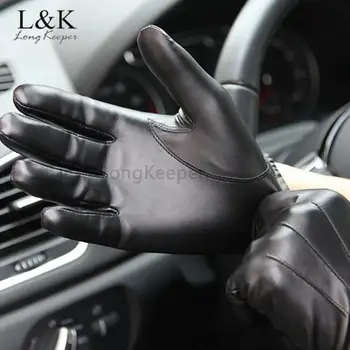 Crnci muške rukavice za vožnju od umjetne kože Trendy Zimske jesenje rukavice Согревают Kvalitetne Ветрозащитные Taktičke rukavice rukavice