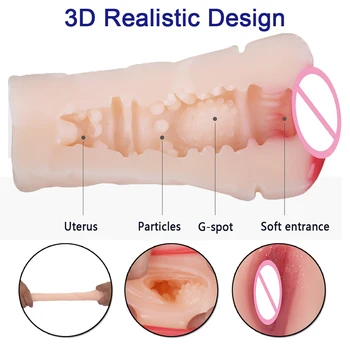 Ova Maca Silikonska Seks-igračka MLA Erotska Igračka Silikonska Seks-igračka za muškarce Odrasla osoba Masturbator Animacija 3D Umjetna Vagina Lažni Anal Džep