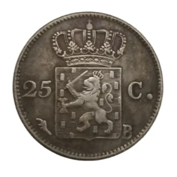 Zbirka Prigodna kovanica Nizozemske 1829 25 C Сувенирное Ukras Za Dom Obrt Poklon Nakit za Desktop