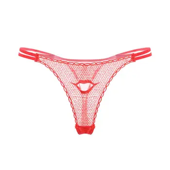 Seksi seksi japanski i korejski gaćice za usne ženske hlače od prozračna mrežica prozirne tange napast prozirne ženske T-oblika hlače