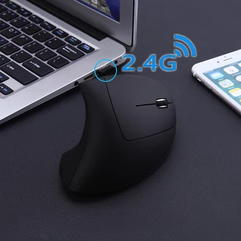 Vertikalni Miš Bežični Punjiva Miš je Ergonomski 2.4 G 1600 dpi Miševi USB Optički Miš Igra Za Prijenosna RAČUNALA