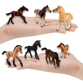 1pc Klasika Collectible Figurice Konja Igračke Modeliranje Različitih Boja Model Konja figurica PVC igračka Developping Igre Skup za Dijete