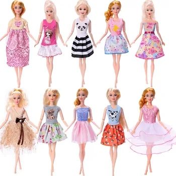 Haljina Barbie s po cijeloj površini Životinja, Dizajn Haljina, Casual Kućna Odjeća Za 11 Cm 26-28 Cm,Lutka Barbie, Odijevanje Za Barbie,Pribor, Nije Lutka