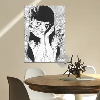 Platna Anime Томи Osveta Джунджи Ito Fotografije Uređenje doma Slike Poster HD Grafike Zid Umjetnost Modularni Dnevni boravak