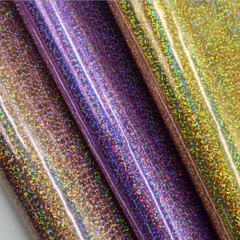 2020 nove trendove Čvrsta staklena površina PU laserski sjaj u prahu sintetička koža materijal