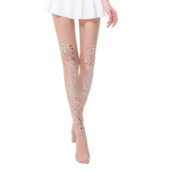 Suptilna bikini sirene, sjajna, nacreous najlon čarape bez kuke s po cijeloj površini od srebrne folije za tijelo na jesen i zimu 21