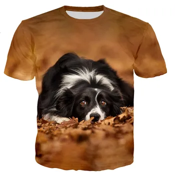 Graničarski Koli Majice Za muškarce/žene 3D Ljubimci su Psi Majica sa po cijeloj površini Casual moda Majicu u stilu Харадзюку Unisex Ulica t-shirt Majice