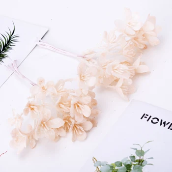 6 kom. Mini Umjetna biljka Cvijeta od lišća желудя za Vjenčanje Ukras Kuće vijenca DIY Scrapbooking Zanat Božićni pribor