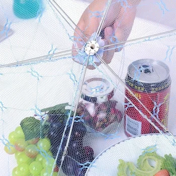 Jednostavna cvjetne čipke Sklopivi Kuhinjski poklopac U stilu Suncobrana Stol Za jelo sa zaštitom od voćne mušice Poklopac hrane za Kuhanje naprava Alati za kuhanje
