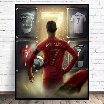 Nogomet je Sport Ronaldo Karijera Spomen HD Tisak Plakata Platnu Home Dekor Zidno Slikarstvo Dnevni boravak Slika