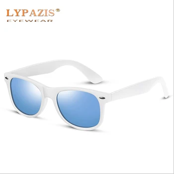 Retro Klasična Bijela okvira Polarizirane Sunčane Naočale Muške, Ženske Modne Boxy Vintage Naočale Vožnje Plave Zrcalne Nijanse 2140