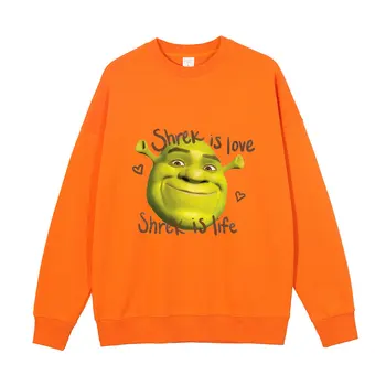 Shrek-to je Ljubav, Shrek-to je Život 2021 Jesensko-zimska moda Runo majica okruglog izreza Muškarci Žene Ulični print Džemper Harajuku