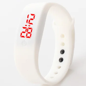 Silikonski Led Sportski Satovi Modni Dječji Sat-narukvica E led Digitalni Sat Muški Ženski jutro ručni sat za trčanje
