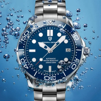 2021 Novi DIZAJN PAGANI Automatski ručni sat gospodo Mehanički satovi za ronjenje od nehrđajućeg čelika za muškarce Luksuznih satova za muškarce reloj hombre