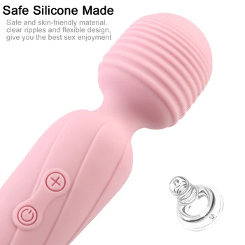 Seks-igračke Za žene Ženski Masturbator USB-Punjive Dildo 10 Načina Vibratori Čarobni Štapić Stimulator Klitorisa bradavica