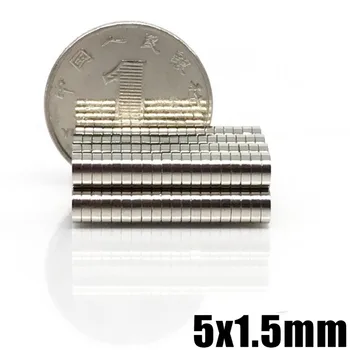 20~5000шт 5x1,5 Неодимовый Magnetski disk 5*1,5 mm Stalni magnet Mali Okrugli 5 mm x 1,5 mm elektromagnet Jaki Magnet 5*1,5