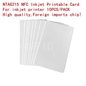 13,56 Mhz NFC Ntag215 Bijela prazna NFC-karta za inkjet ispis, za amiibo tagmo i sve mobilne telefone s podrškom za NFC