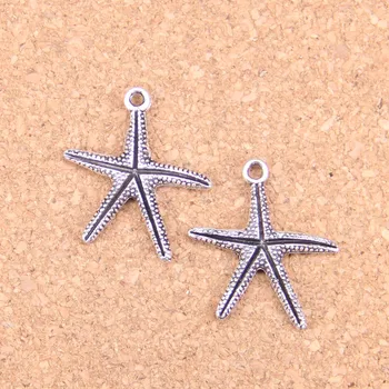 16 kom. Ovjes morska zvijezda 26x22 mm Antičke Ovjesa,Berba Tibetanski srebrni nakit,DIY za narukvice ogrlice