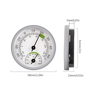 Unutarnji Zid Mjerač Temperature i Vlage Termometar za saune Za Saune Kućni Ukras Vinskog Kabineta Hygrometer