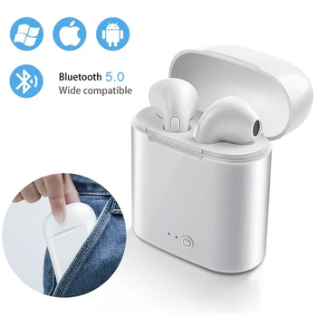 TWS I7s Bluetooth slušalice su Bežične slušalice Sportske slušalice s mikrofonom za iPhone, Samsung, Huawei i Htc