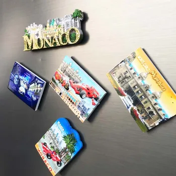 Monako magneti za hladnjak Kreativni Turistički suvenir poklon smole UV-magnet magnet za hladnjak zbirka doma dekor