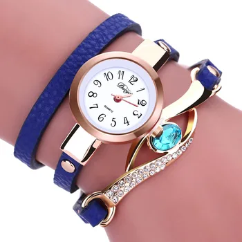 Novi trendi ženski sat Oku je Dragi kamen Luksuzni satovi Ženski Zlatni sat-narukvica Ženski ručni kvarcni sat Reloj Mujer 2018 saat