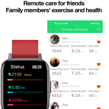 F60 Pametnih satova Za muškarce 1,7 inča Full Touch Kućište IP68 EKG Monitor srčane Fitness tracker Pametni sat za Android i IOS VS P8 Plus
