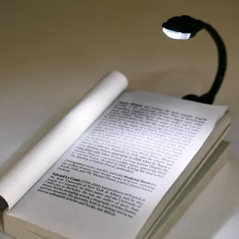 Mini Prijenosni rasvjeta za koledž spavaonica s uklještenjem za samoobranu Svjetiljku Knjiški Lampa za laptop Bijela led Svjetiljka za čitanje knjiga