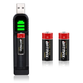 Batmax LR1 N veličina Ni-Mh Punjiva baterija 1,2 700 mah +led USB punjač za igračke,sati,svjetiljke,privjesak za auto alarmi,biciklističke fenjer