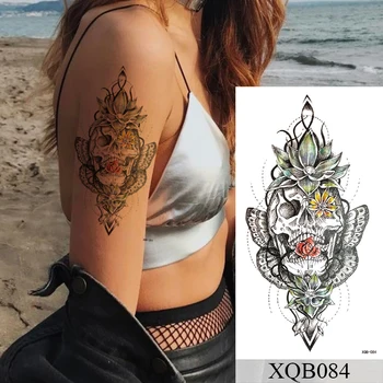 1pc Mjesec Morska Sirena Privremena Tetovaža Oznaka Flash Vodootporan Tetovaže Cvijeće Lubanju Mandala Body Art Ruka Lažne Tetovaže Žene Muškarci