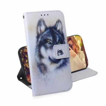 Vuk Tigar Oslikana torbicu za pokriće Motorola Moto G9 Play G8 Power Lite G7 E7 Plus E6 Play Za dječake i djevojčice Poklopac utora za memorijsku životinja D26F