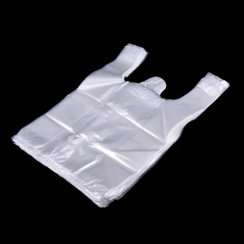 50 kom./lot 26*37 cm Prozirne Torbe Shopping Bag Plastične Vrećice za Supermarketa