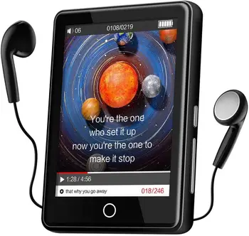 Player RUIZUMP4 32 GB sa zaslonom osjetljivim na dodir Bluetooth 5.1 2,8-inčni laptop MP4 player sa zvučnikom, FM radio, snimanje glasa