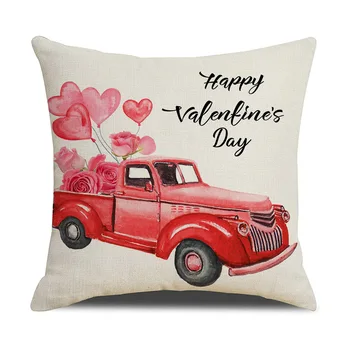 Valentinovo Navlake za jastuke Pismo Automobil Pokrivač Ukrasne Jastučnice Romantični Home dekor Jastučnice za kauč Kauč