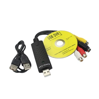 USB 2.0 Jednostavna poklopac Video TV-DVD VHS DVR Kartica za hvatanje jednostavniji poklopac USB Uređaj za video snimanje Podrška za Karte hvatanje Win10