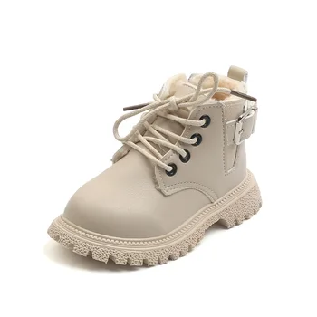 Dječje cipele za djevojčice Zimska dječja obuća za male dječake Kratke čizme pliš baršun cipele Martin na munje s mekim dnom Toplo хлопковая cipele