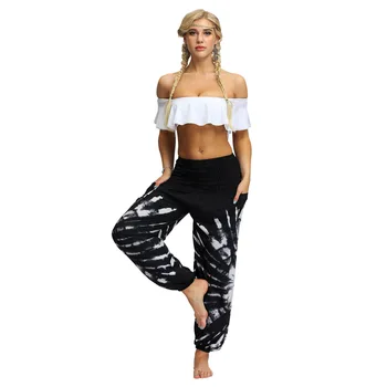 2021 Jesen Novi Stil Gradient tie-dye Za vaš odmor ženske sportske hlače Džep Sunčane Svakodnevne ženske hlače