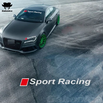 Sportski auto utrke naljepnica na vjetrobransko staklo, natpis na vjetrobransko staklo automobila, toplinska naljepnica za Audi Sline RS Quattro, A3 A4A5 A6 A7 A8 B6 B7 B9 C6 Q3 R8, TT
