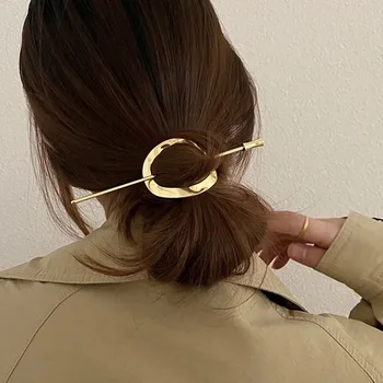 Vintage Elegantan Ploče Za kose, Metalni Geometrijski bobby pin, Gumice za kosu, Ženske, Pribor za kosu minimalistički, Frizerski alat