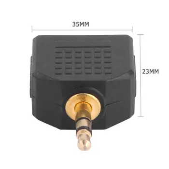 2 komada 3,5 mm Pozlaćeni Stereo Muški na Dvostruku 3,5 mm Žena Priključak Y Razdjelnik Audio Adapter je Pretvarač Priključak Visoke Kvalitete Topla Rasprodaja