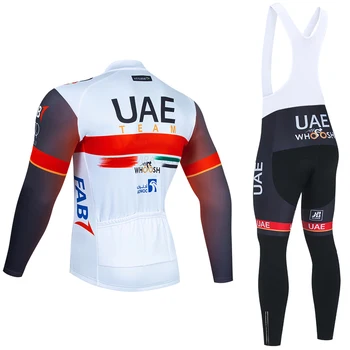 Zima je Crna UAE BICIKLIZAM Dres Biciklističke Hlače Sportska Odjeća Ropa Ciclismo Termalni Runo Biciklistička Jakna Mayo Odijevanje